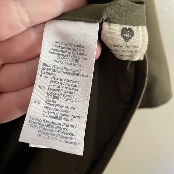 Madewell Womn XS Kale Green Oversized Drapeweave Caldwell Double-Breasted Blazer - Picture 11 of 14